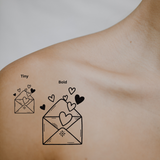 Love Delivered - Sealed with a Heart💌 by DOVIANA Tattoo Studio (height 0.55‘’)