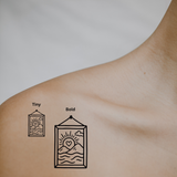 Love the View - A Window to Your Happy Place by DOVIANA Tattoo Studio (height 0.5‘’)