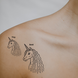 Magic Mane — Believe in the Impossible 🦄 by DOVIANA Tattoo Studio (width 0.5‘’)