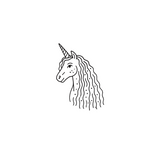 Magic Mane — Believe in the Impossible 🦄 by DOVIANA Tattoo Studio (width 0.5‘’)