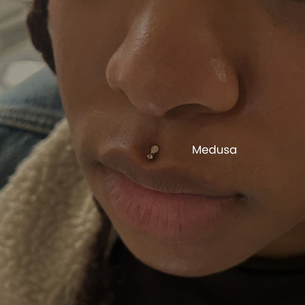 Medusa Piercing Lip Piercing NYC Professional Body piercing service at DOVIANA
