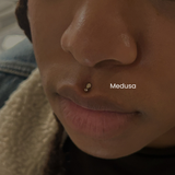 Medusa Piercing Lip Piercing NYC Professional Body piercing service at DOVIANA
