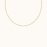 Minimal Stacking Daily Staples Gold Chain Essential Bead Necklace by Doviana