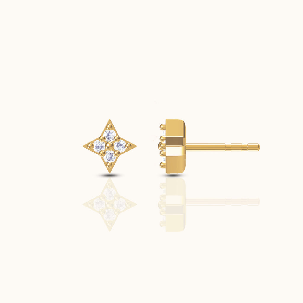 Northern Star Celestial CZ Studs Petite Charm Mini Single Row