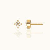 Northern Star Celestial CZ Gold Studs by Doviana