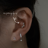 Oval CZ Branch Leaves Threadless Labret Titanium Gold Flat Back Earring
Olive Leaf Healing Olive Branch Stud by Doviana