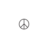 Peace Sign — A Classic Mark of Calm & Rebellion by DOVIANA Tattoo Studio (0.3‘’)