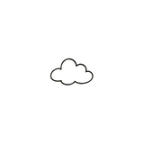 Piece of Cloud — A Tiny Moment of Calm by DOVIANA Tattoo Studio (width 0.5‘’)