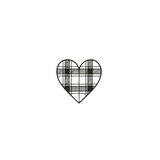 Plaid Heart — Cozy Vibes, Big Feels by DOVIANA Tattoo Studio (height 0.45‘’)