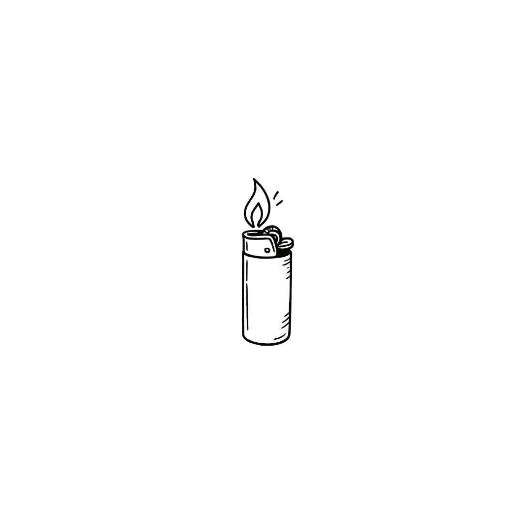 Pocket Flame — A Symbol of Power in Your Hands by DOVIANA Tattoo Studio (height 0.5‘’)