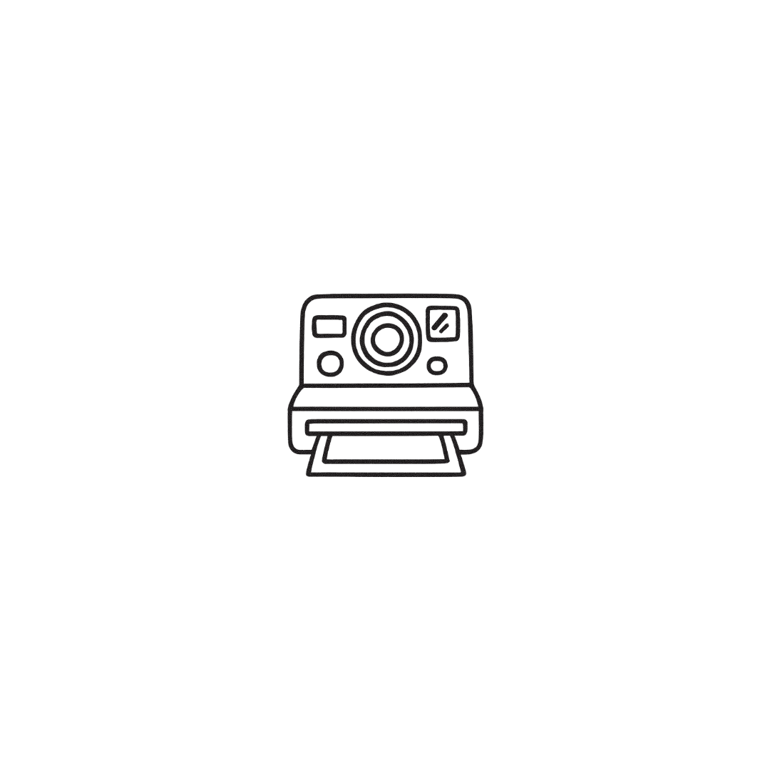 Polaroid Camera — A Snapshot of Moments That Matter by DOVIANA Tattoo Studio (height 0.4‘’)