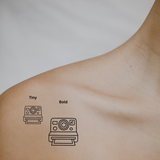 Polaroid Camera — A Snapshot of Moments That Matter by DOVIANA Tattoo Studio (height 0.4‘’)