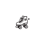 Retro Roller Skates – A Symbol of Freedom & Joyful Movement by DOVIANA Tattoo Studio (height 0.5‘’)