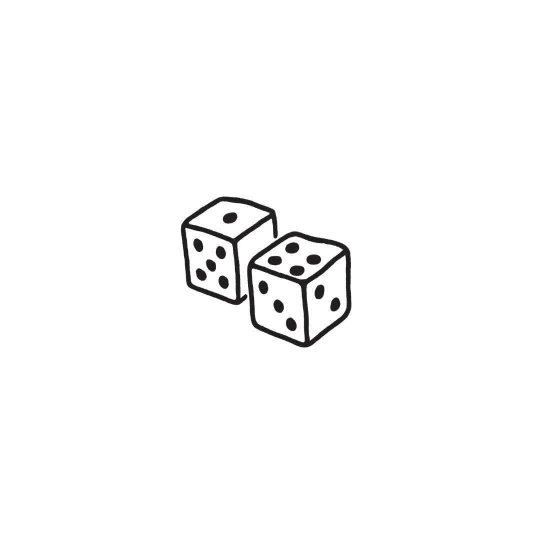 Roll With It — Life’s a Game, Take Your Chances by DOVIANA Tattoo Studio (height 0.5‘’) 