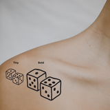 Roll With It — Life’s a Game, Take Your Chances by DOVIANA Tattoo Studio (height 0.5‘’) 