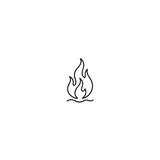 Single Flame — A Tiny Spark with Soul by DOVIANA Tattoo Studio (height 0.5‘’)