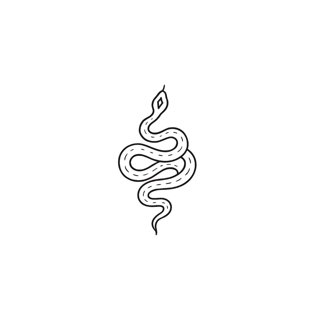 Slay & Sway — Stay Cool, Stay Twisted 🐍 by DOVIANA Tattoo Studio (width 0.4‘’)