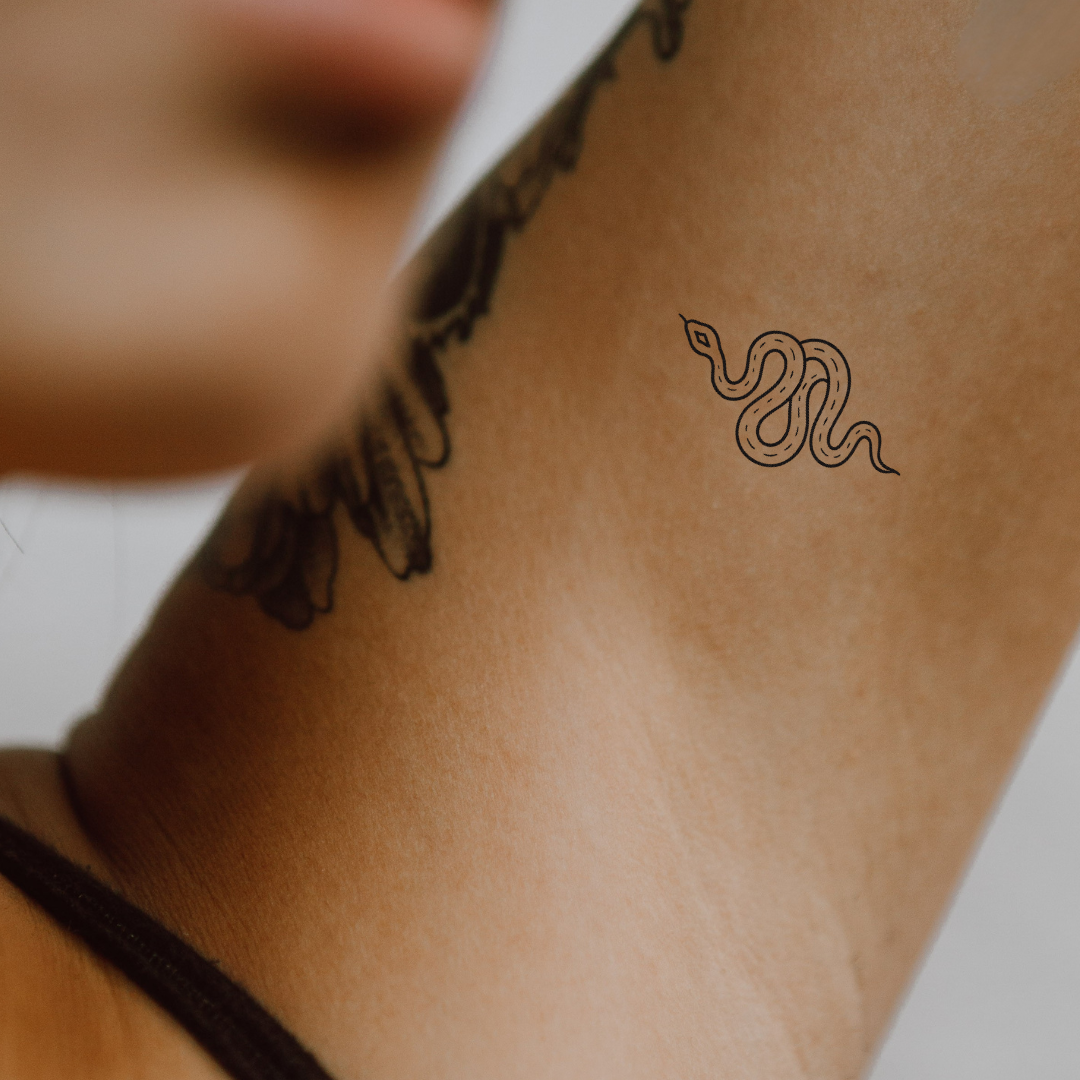 Slay & Sway — Stay Cool, Stay Twisted 🐍 by DOVIANA Tattoo Studio (width 0.4‘’)