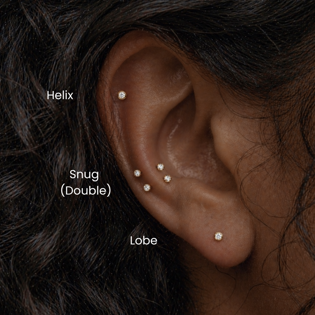 Snug Piercing NYC | Needle Piercing at DOVIANA
