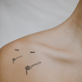 Spaghetti Fork — A Taste of Simple Joy by DOVIANA Tattoo Studio (length 0.6‘’)