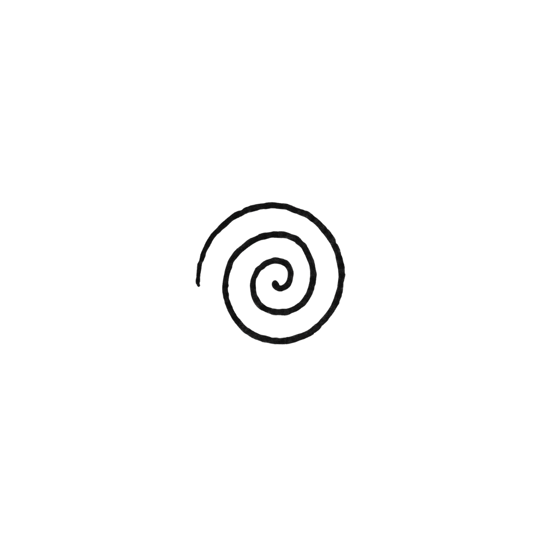 Spiral Loop — Endless Energy in Fine Lines Tattoo Studio (length 0.5‘’)