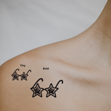 Star Sunglasses – A Symbol of Shine & Bold Style by DOVIANA Tattoo Studio (width 0.5‘’)