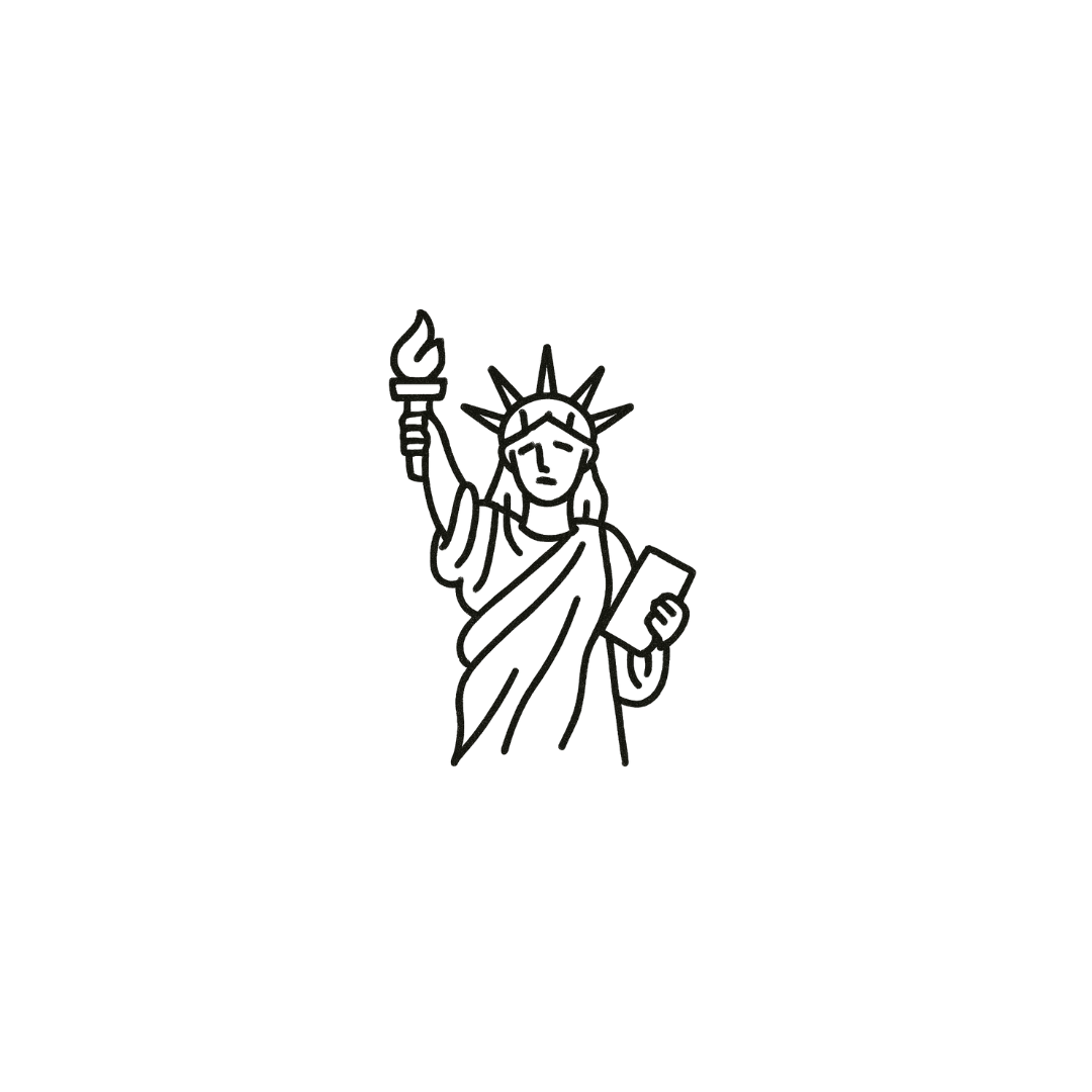 Statue of Liberty Mood by DOVIANA Tattoo Studio (width 0.5‘’)
