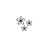Three Blooms — A Symbol of Growth & Grace by DOVIANA Tattoo Studio (height 0.5‘’)