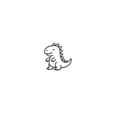 Tiny Dino — A Little Roar with Big Personality by DOVIANA Tattoo Studio (height 0.4‘’) 