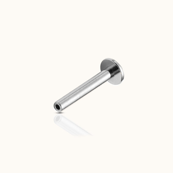 Titanium Threadless Labret Push Pin Flat Back Push Back Post Only – Doviana