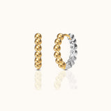18K Gold Earrings, Two Tone Earrings, Diamond Earrings, Diamond Earrings for women, Earrings for Women, Gold Hoop Earrings, Gold Huggie Earrings, Sterling Siver Earrings, Small Gold Hoop Earrings, Silver Huggie Earrings, Large Gold Hoop Earrings, Bead Earrings, CZ Bezel Hoop Earrings