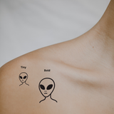Unknown Alien – A Symbol of Mystery & Uniqueness by DOVIANA Tattoo Studio (height 0.4‘’)