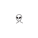 Unknown Alien – A Symbol of Mystery & Uniqueness by DOVIANA Tattoo Studio (height 0.4‘’)