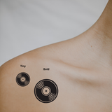 Vinyl Record - A Classic Spin on Soul & Sound by DOVIANA Tattoo Studio (height 0.4‘’)