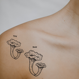 Wild Mushrooms – Nature’s Quiet Magic by DOVIANA Tattoo Studio (width 0.5‘’)