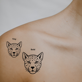 Wild at Heart — Fierce, Fast, and Unbothered 🐆 by DOVIANA Tattoo Studio (width 0.5‘’)