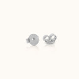 Sterling silver S925 butterfly earring backs, secure replacement stud backs for comfortable everyday wear and sensitive ears by DOVIANA NYC.