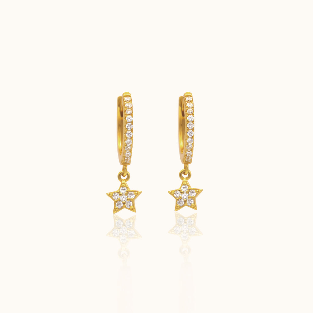 Celestial small hoops by Anvil & Ivy