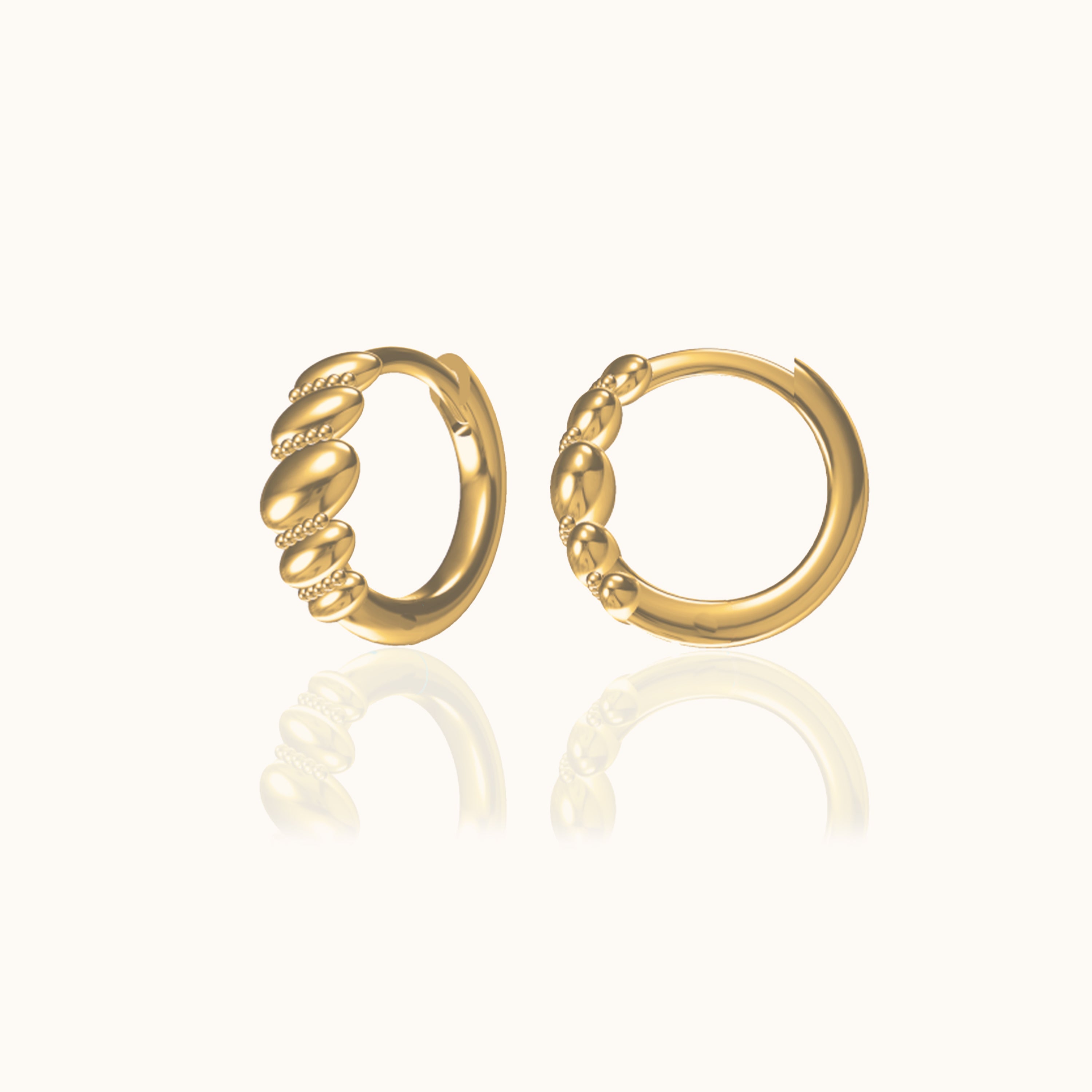 ピアス LAZY DAWN croissant ring earring CroissantHoopEarrings_Doviana_