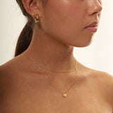 Minimal Gold Link Cuban Thin Cable Long Stacking Chain Necklace by Doviana
