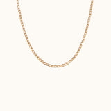 Classic Stacking Gold Chain Essential Cuban Chain Necklace by Doviana