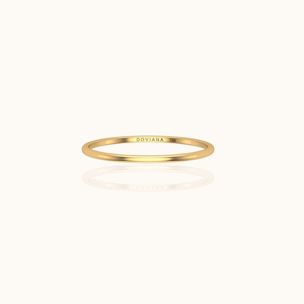Buy Stacking Gold Rings for Women, Minimalist Ring, Medium Thick Band Ring, Thin  Ring, Thumb Ring, 14K Gold Filled Stack Ring Prosperity Rings Online in  India - Etsy