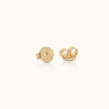 Sterling silver butterfly earring backs with thick 18K gold plating, secure replacement stud backs for comfortable everyday wear by DOVIANA NYC.